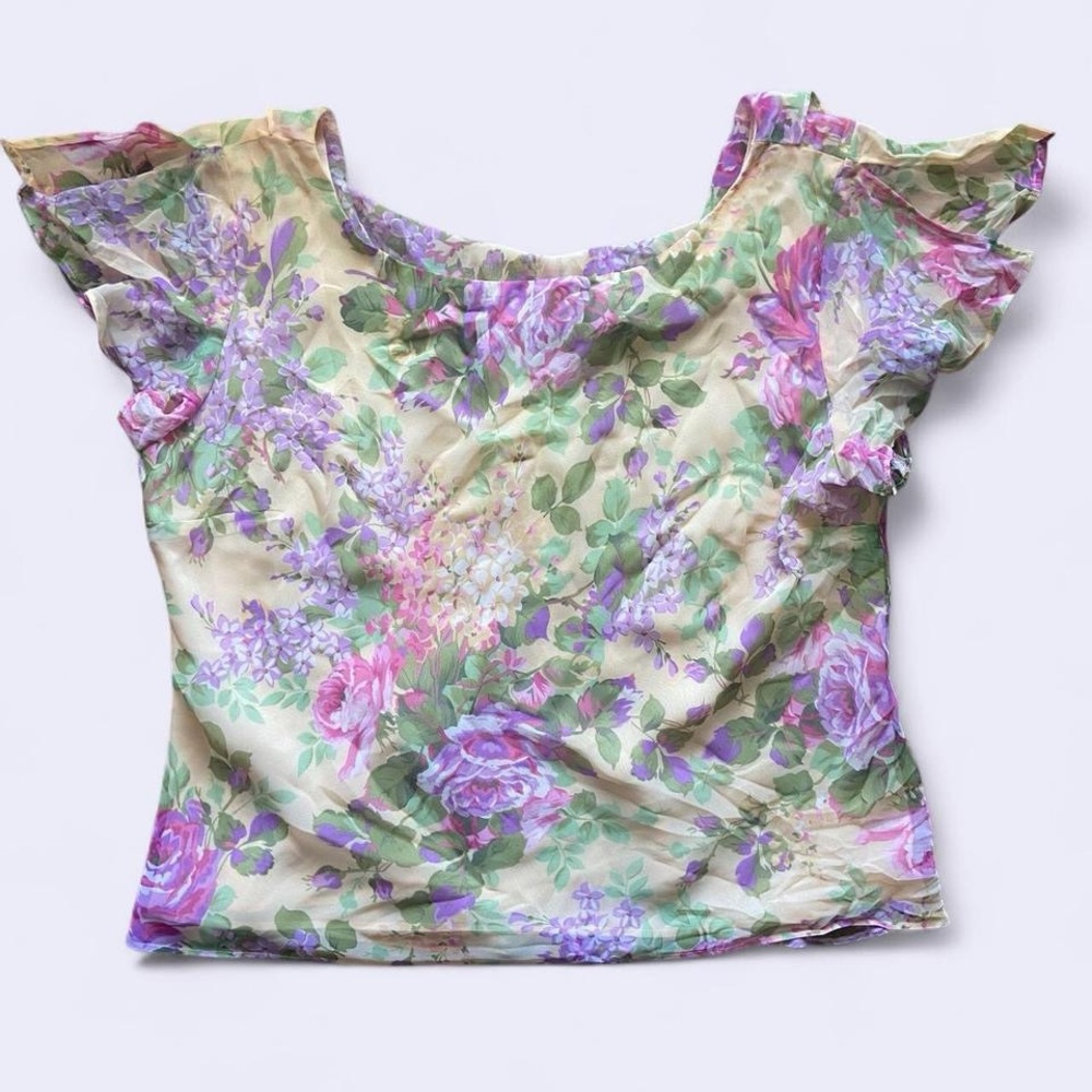 Yellow Floral Blouse from Studio 1